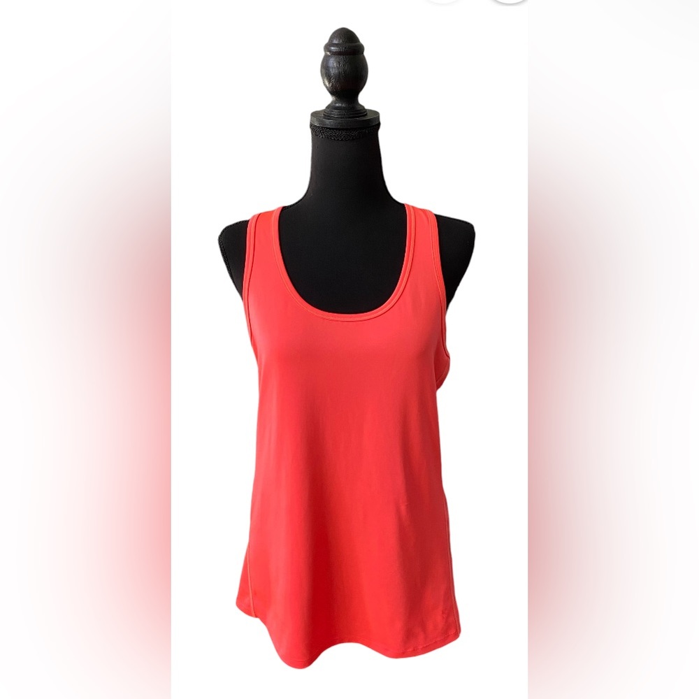 H & M Sport: Fluorescent Neon Orange Muscle Tee Shirt